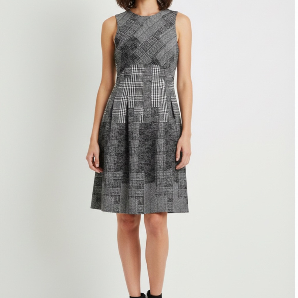 H&M Herringbone style Patchwork Plaid 100% Cotton